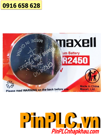 Maxell CR2450 Pin CR2450; Pin 3v lithium Maxell CR2450 chính hãng |HÀNG CÓ SẲN